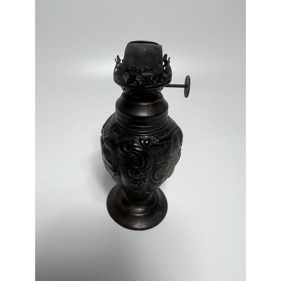 RESTORATION HARDWARE Bronze/Pewter Miniature OIL LAMP. Frances Le Mont. - Picture 1 of 8